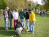 Steve measuring under every one else's scrutiny