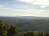 View on valleys, mountains and sea