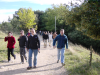 The group returning in the wind, Gerald an Yves leading