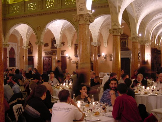 Team members and AC reps at tables