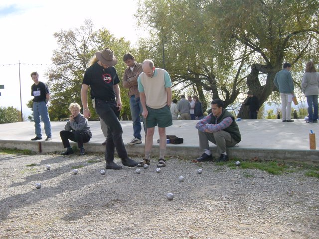 Charles and Henry measuring