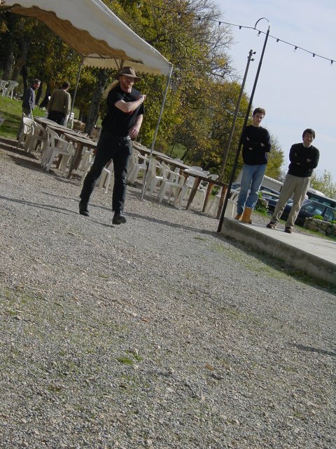 Charles throwing