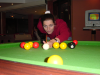 Coralie sur le point de tirer
