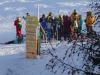 Groupe d'eleves en classe de neige