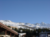 Sommets depuis la terrasse d'un cafe