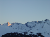 Pic eclaire par le soleil
