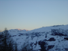 Lever de soleil sur la montagne