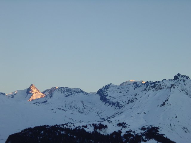 Pic eclaire par le soleil