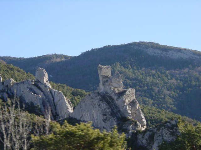 Rochers en forme de cretes