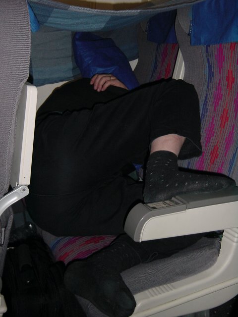 Daniel looking for a more comfortable sleeping position