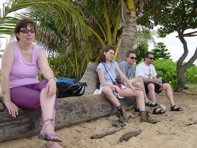 Marie-Claire, Christelle, Max, Daniel