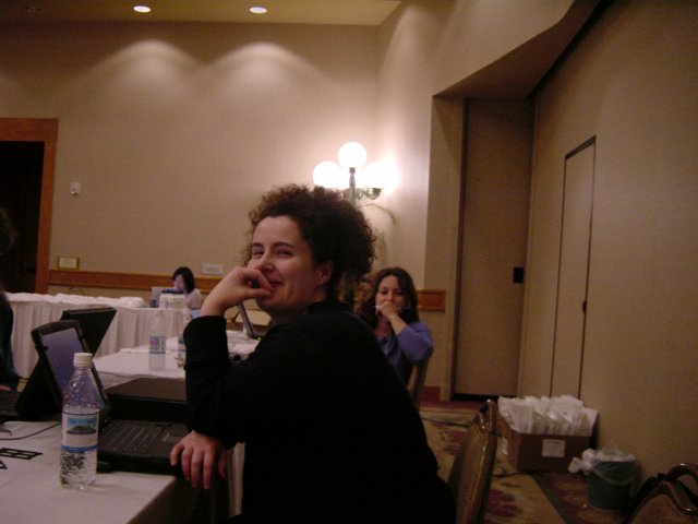 Amy, Carol and Saeko in the background