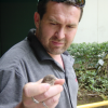 Daniel holding a wounded bird