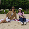 Caroline and Saeko on the beach
