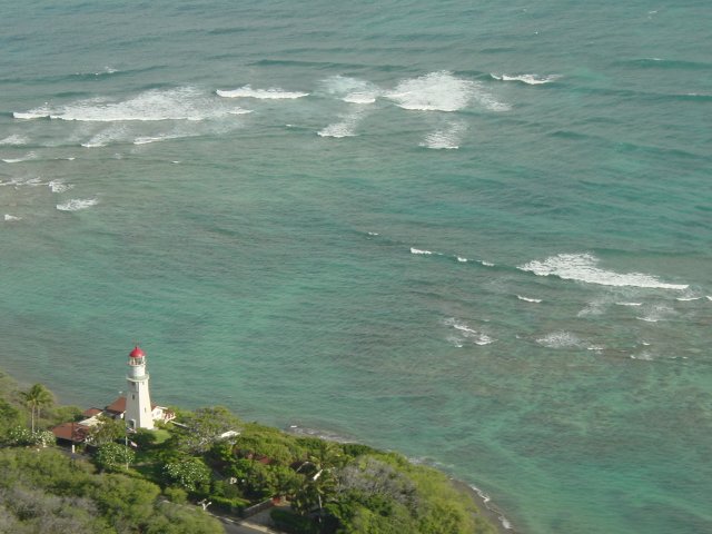 Lighthouse and waves