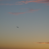 A plane departing