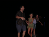 Daniel, Alice, Laurie in the water
