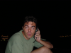 Stephane listening to his mobile and looking clever and bright
