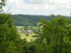 Vue sur Le Chataignaud (la maison de mon oncle est la premiere avec les volets mauve)