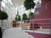 Near the cafe/bar (above the meeting room level, 