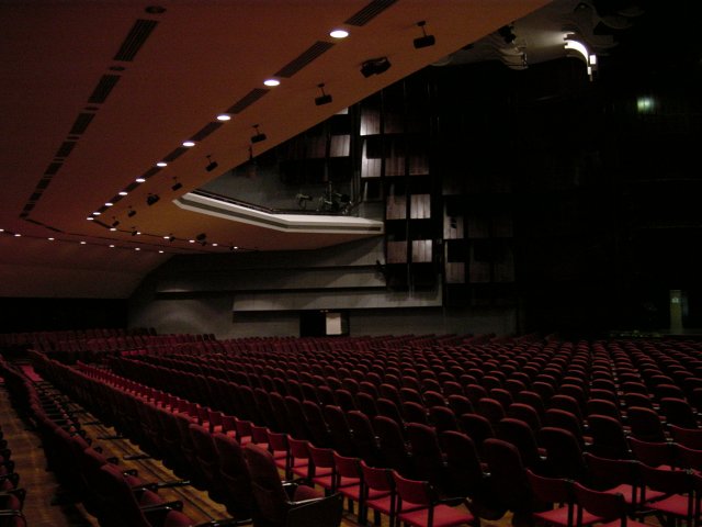 Patria room: ground level rows and balcony