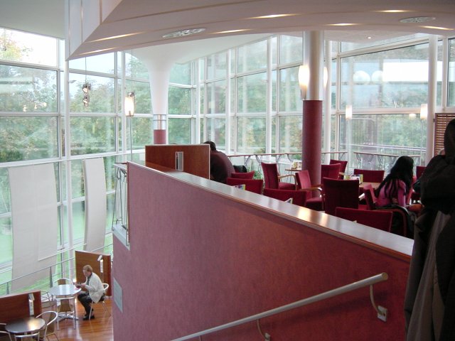 The bar/cafe of Novotel BCC