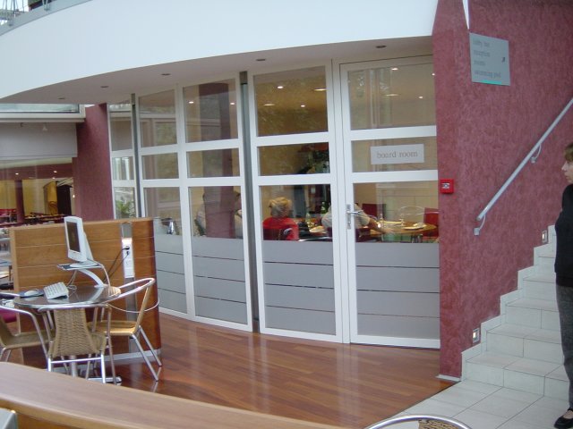 Below the cafe in the Novotel BCC