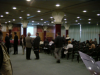 Ravel room with columns and screen behind