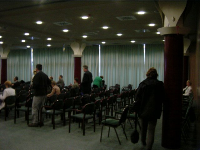 Ravel room (windows on the outside behind curtains)