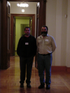 Daniel and Ivan in the hall