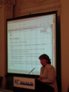 Marie introducing the W3C's mission and the process