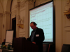 Vincent getting ready for his talk on VoiceXML