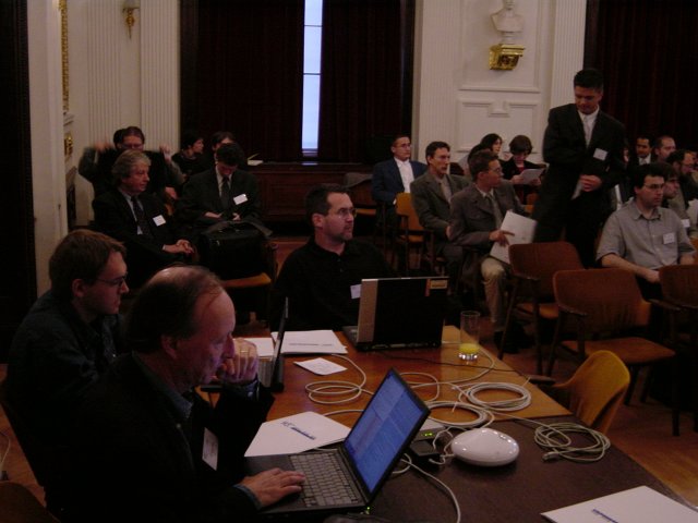 Vincent, Max, Daniel and attendees
