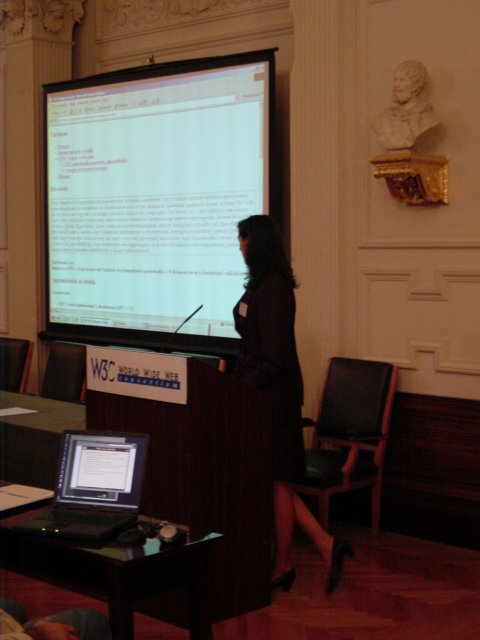 Eva introducing the office