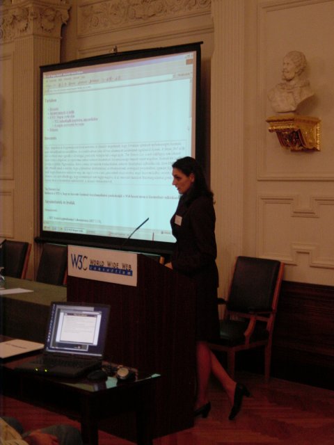 Eva introducing the office