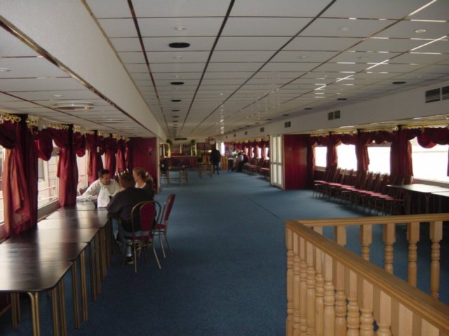 The main room of the Zsofia: Katalin Max and Daniel