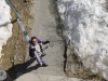 Steph en route pour les pistes