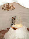 Dans la grotte de glace de l'Alpe d'Huez