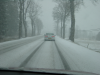 Il neige au dessus de Gap, la neige commence a tenir