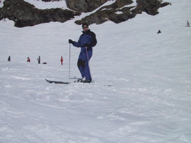 Bi faut une courte pause a ski