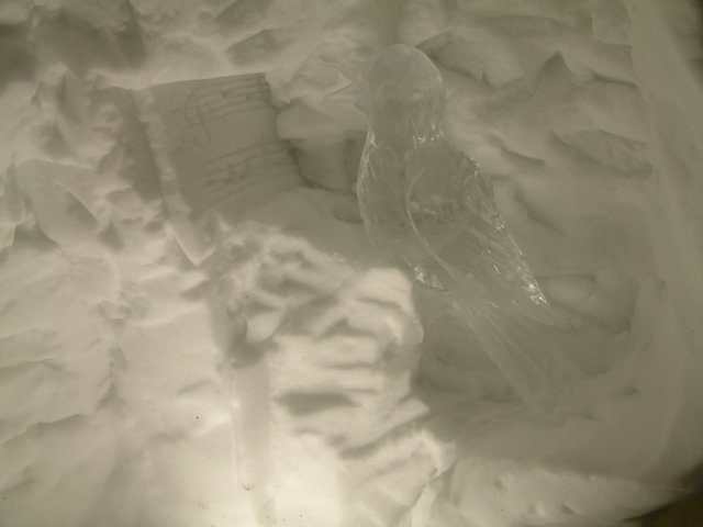 Dans la grotte de glace de l'Alpe d'Huez