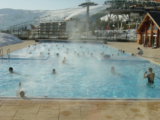 Piscine chauffee a l'Alpe d'Huez