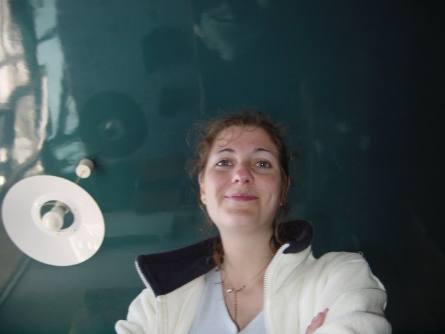Coralie vue d'en bas
