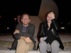 Max and Alex in front of the Novotel