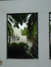 Reflection of a minivan