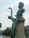 Statue in front of the Academy of Science