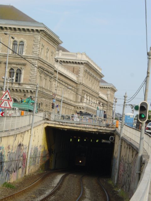 Train in the tunnel