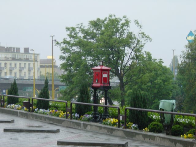 Mailbox next to the entrance of Novotel