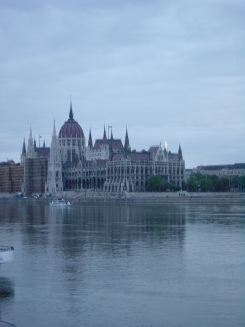 From the dinner cruise boat on the Danube