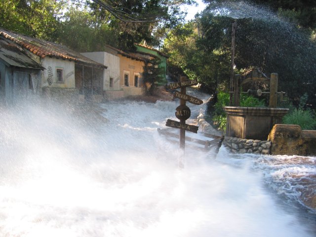 The stage for a flood